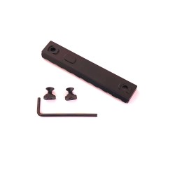 Rail picatinny: M-LOK 9 emplacements, aluminium