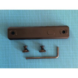 Rail picatinny: M-LOK 9 emplacements, aluminium