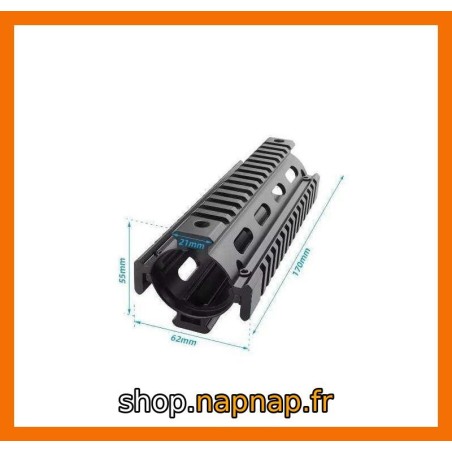GARDE MAIN AR15/M4 , 4 rails picatinny en aluminium