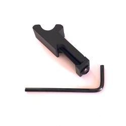 Rail picatinny 45 degrés pour accessoires déporté. Aluminium.