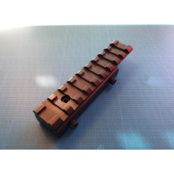 Rail picatinny: adaptateur de rail tactique de 11mm à 21mm, aluminium