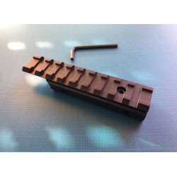 Rail picatinny: adaptateur de rail tactique de 11mm à 21mm, aluminium