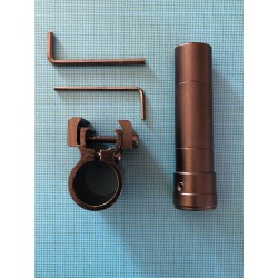 Viseur laser rouge avec collier en aluminium, compatible rail 11mm et rail picatinny 20 mm