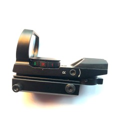 Point rouge: OCCASION Viseur tactique – 4 réticules – 5 niveaux de luminosité – Rail 11 mm