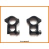 Colliers de montage lunette HAUT A TUNNEL Ø25.4mm / rail 20mm weaver et picatinny