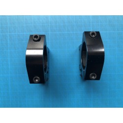 Colliers de montage lunette NON REHAUSSE Ø25.4mm / rail 20mm weaver et picatinny