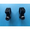 Colliers de montage lunette NON REHAUSSE Ø25.4mm / rail 20mm weaver et picatinny