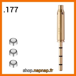 Cartouche collimateur laser calibre .177 (4,5 mm) – pointeur laser rouge pour réglage de visée