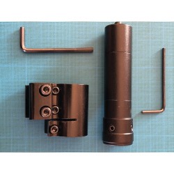 Viseur laser rouge avec collier en aluminium, compatible rail 11mm et rail picatinny 20 mm