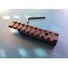 Rail picatinny: adaptateur de rail tactique de 11mm à 21mm, aluminium