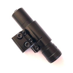 Viseur laser rouge avec collier en aluminium, compatible rail 11mm et rail picatinny 20 mm