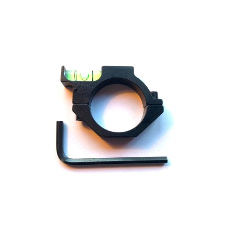 Collier avec niveau à bulle, diamètre 25.4 mm, en aluminium