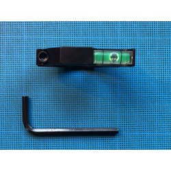 Collier avec niveau à bulle, diamètre 25.4 mm, en aluminium