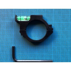 Collier avec niveau à bulle, diamètre 25.4 mm, en aluminium