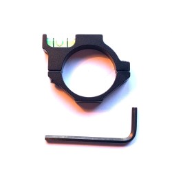 Collier avec niveau à bulle, diamètre 30 mm, en aluminium