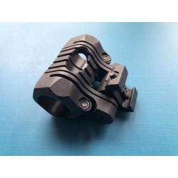 Support picatinny pour lampe tactique diametre 25.4 mm