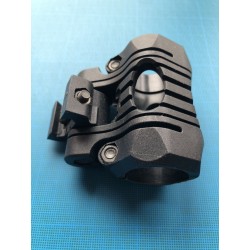 Support picatinny pour lampe tactique diametre 25.4 mm