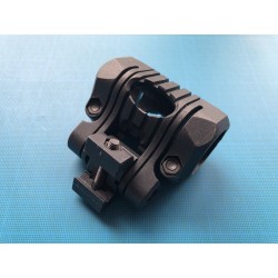 Support picatinny pour lampe tactique diametre 25.4 mm