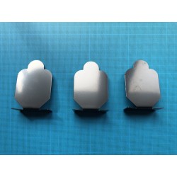 Cibles en acier inoxydable, paquet de 3 cibles en alliage métallique.