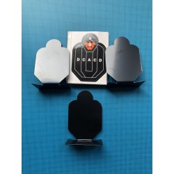 Cibles en acier inoxydable, paquet de 3 cibles en alliage métallique.