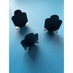 Cibles en acier inoxydable, paquet de 3 cibles en alliage métallique.