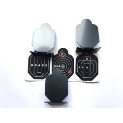 Cibles en acier inoxydable, paquet de 3 cibles en alliage métallique.