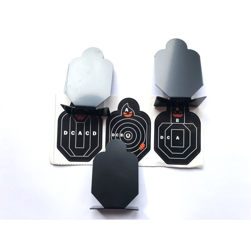 Cibles en acier inoxydable, paquet de 3 cibles en alliage métallique.