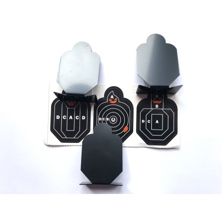 Cibles en acier inoxydable, paquet de 3 cibles en alliage métallique.