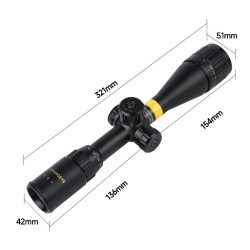 Lunette de tir riflescope 4-16x44 à réticule lumineux - NEUF
