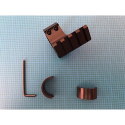 Collier de montage Picatinny aluminium pour lunette 25,4 / 30 mm – Neuf