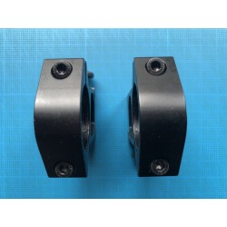 Colliers de montage lunette HAUT A TUNNEL Ø25.4mm / rail 20mm weaver et picatinny