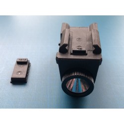 EZshoot: Lampe Rechargeable stroboscopique en Aluminium avec Faisceau Laser Vert