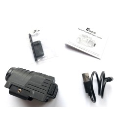 EZshoot: Lampe Rechargeable stroboscopique en Aluminium avec Faisceau Laser Vert