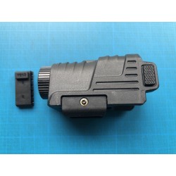 EZshoot: Lampe Rechargeable stroboscopique en Aluminium avec Faisceau Laser Vert