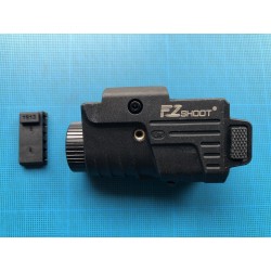 EZshoot: Lampe Rechargeable stroboscopique en Aluminium avec Faisceau Laser Vert