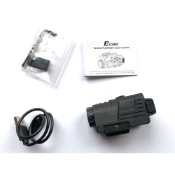 EZshoot: Lampe Rechargeable stroboscopique en Aluminium avec Faisceau Laser Rouge