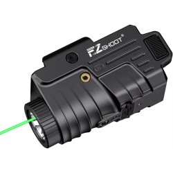 EZshoot: Lampe Rechargeable stroboscopique en Aluminium avec Faisceau Laser Vert