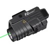 EZshoot: Lampe Rechargeable stroboscopique en Aluminium avec Faisceau Laser Vert