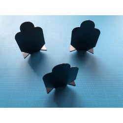 Cibles en acier inoxydable, paquet de 3 cibles en alliage métallique.