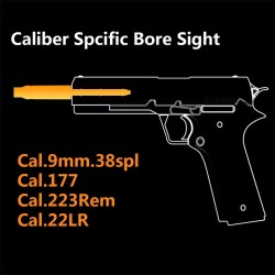 Cartouche collimateur laser calibre .177 (4,5 mm) – pointeur laser rouge pour réglage de visée