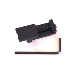 Rail picatinny 45 degrés pour accessoires déporté. Aluminium.