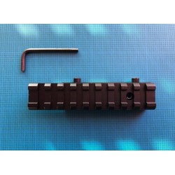 Rail picatinny: adaptateur de rail tactique de 11mm à 21mm, aluminium