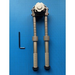 Bipied tactique picatinny en aluminium sur rotule à dégagement rapide