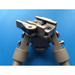 Bipied tactique picatinny en aluminium sur rotule à dégagement rapide