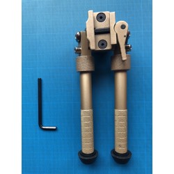 Bipied tactique picatinny en aluminium sur rotule à dégagement rapide