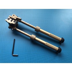 Bipied tactique picatinny en aluminium sur rotule à dégagement rapide