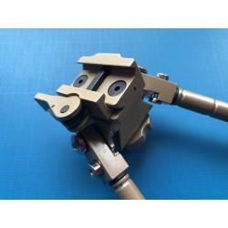 Bipied tactique picatinny en aluminium sur rotule à dégagement rapide