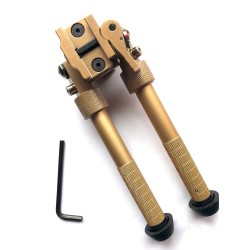 Bipied tactique picatinny en aluminium sur rotule à dégagement rapide