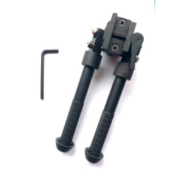 Bipied tactique picatinny en aluminium sur rotule à dégagement rapide