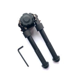 Bipied tactique picatinny en aluminium sur rotule à dégagement rapide